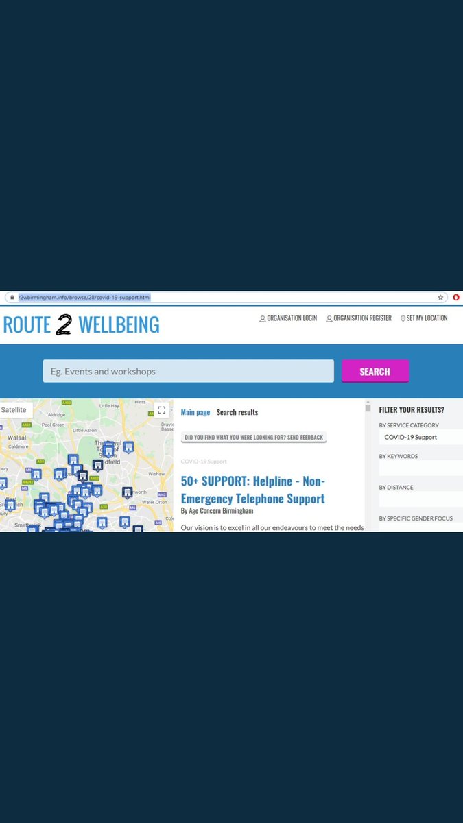 Over 300 #Birmingham based #COVIDー19 support services can be viewed on the Route2Wellbeing portal! Take a look here: r2wbirmingham.info/browse/28/covi…

#C19SupportBrum
