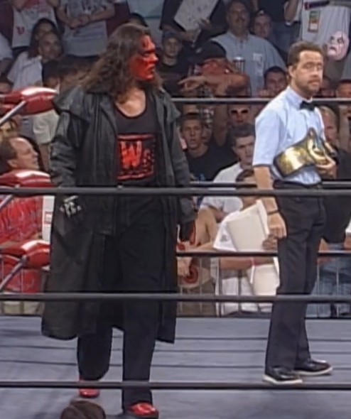 This isnt just limited to outside the ring, because the 90s were a hardtime for those 80s guys. Heading in their 40s, a lot of them wanted to update their look. So Sting decided to wrestle in baggy jeans, making his red boots look like tap dancing shoes.