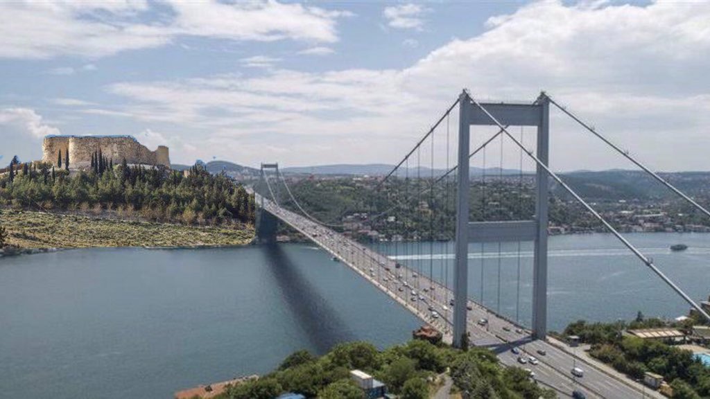 istsidergenclik's tweet photo. Hava kirliliği azalınca İstanbul’dan Silifke Kalesi görünmeye başladı https://t.co/i4wnHxZOQG