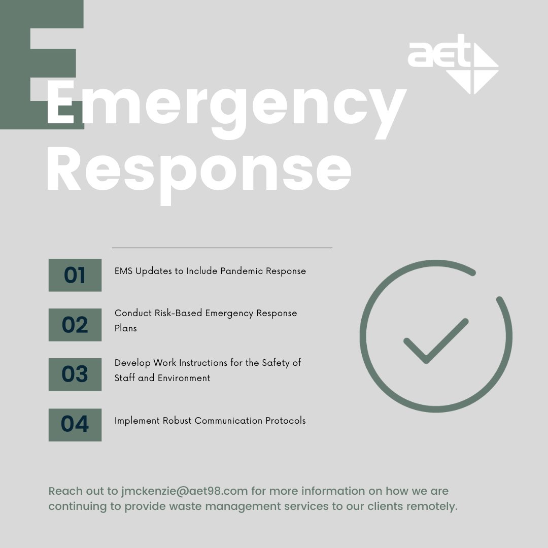 Contact us to find out how our environmental management experts can assist you with #emergencyresponse plans #remotely! #stopthespread
