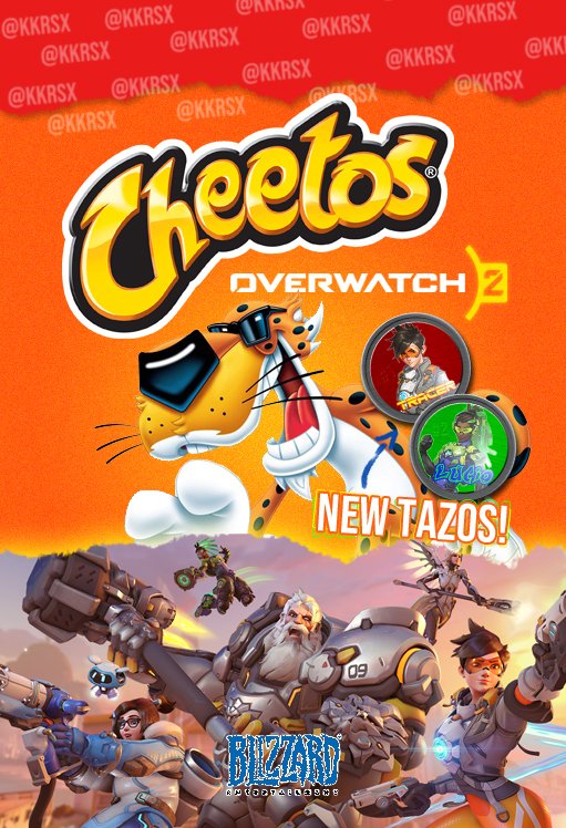 _cak3s's tweet photo. Oi @Blizzard_Ent @BlizzEsportsBR oi @cheetosbrasil me diverti tanto fazendo isso aqui, imagina só que doidera um cheetão pra promover o overwatch 2 hein............. 🤔 https://t.co/ZKiFAGoJZ5