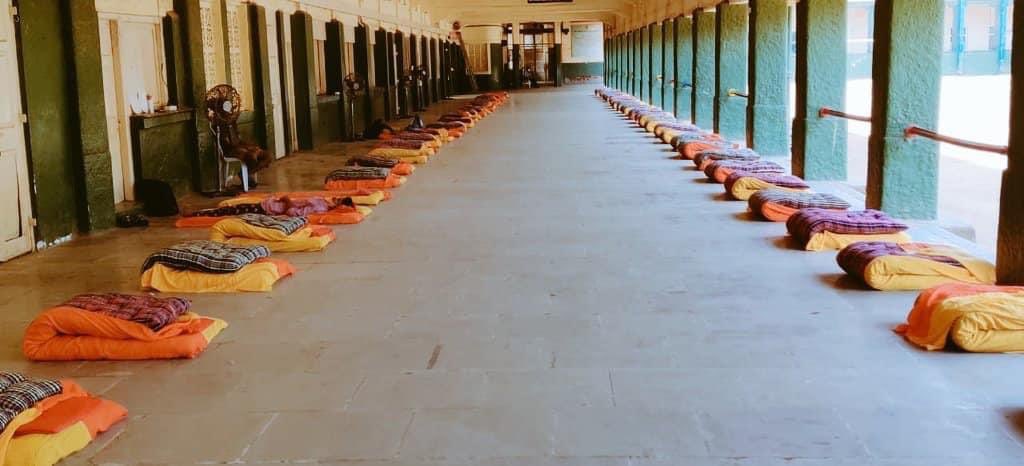 RahoolNKanal's tweet photo. Relief centre for Migrant Labour initiated by Fr. Fraser St.Peters Church at St.Stanislaus School Bandra West setup with support  of @VVVispute @mybmcWardHW @mybmc @MumbaiPolice
Thanks to @ND_Foundation @PriyaDutt_INC and local councillor @Asif_Zakaria #BornForGreaterThings https://t.co/L77b9vPRk0