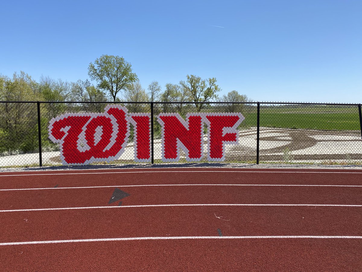 Winfield_Fball's tweet photo. @goWINFIELD Thank you to Mrs. Vail, Mr. Schelich, Ms. Stay, Chris and Coach Mac (Not pictured, I was taking the pic). For starting on the new Winfield Warriors sign donated by the class of 2020. It will look great when done. #ThatWwasTricky #Warrior⬆️ https://t.co/EDRjXE6iLW
