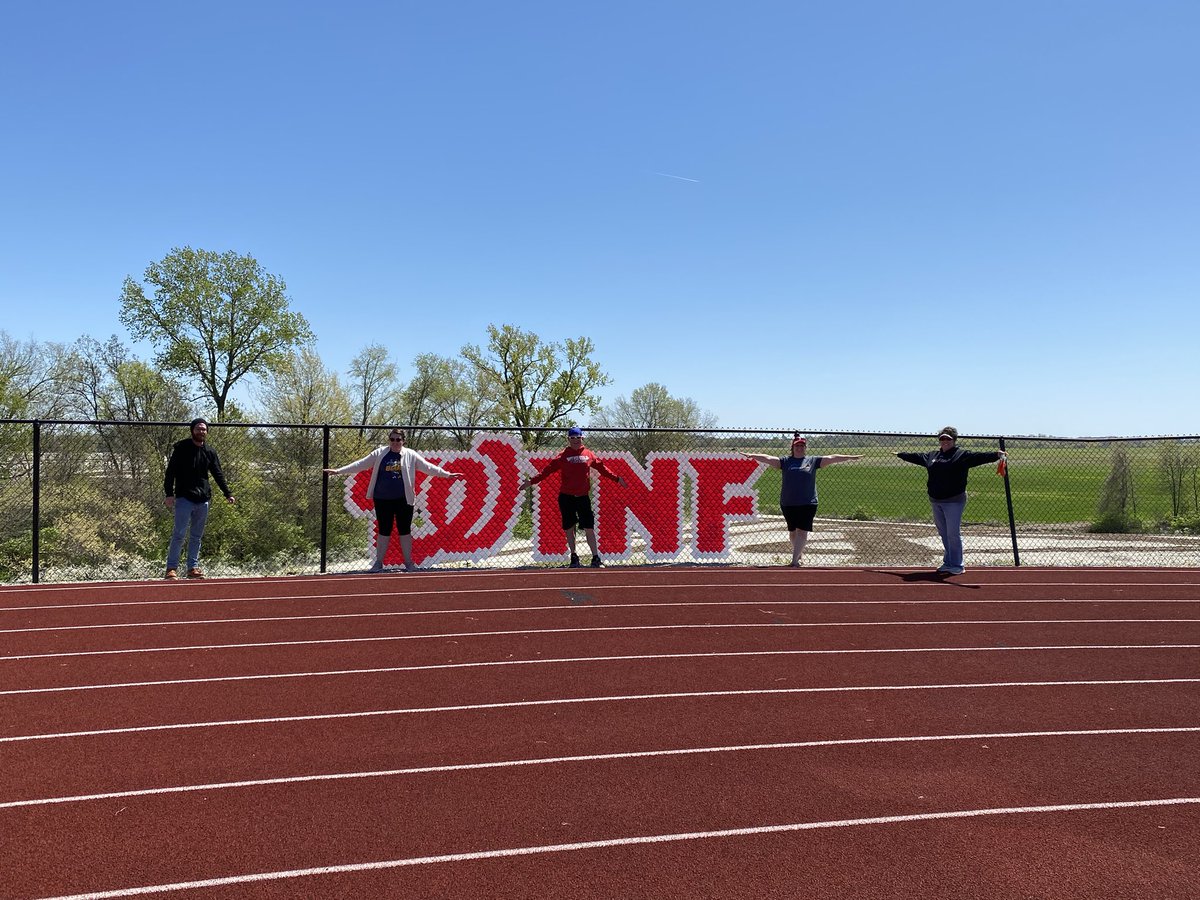 Winfield_Fball's tweet photo. @goWINFIELD Thank you to Mrs. Vail, Mr. Schelich, Ms. Stay, Chris and Coach Mac (Not pictured, I was taking the pic). For starting on the new Winfield Warriors sign donated by the class of 2020. It will look great when done. #ThatWwasTricky #Warrior⬆️ https://t.co/EDRjXE6iLW