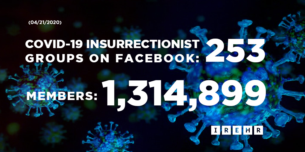 At  @IREHR we've tracked 253 different groups that attracted 1,314,899 members. That’s up 68,191 since YESTERDAY. These are real people putting real pressure on real legislators. They are effectively organizing to get governors and legislators to repeal stay-at-home directives.