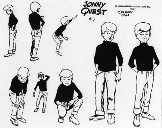 Jonny Quest originally ran on ABC during primetime, but it was about the last for 25 years.  The show was created by then 40 year old Doug Wildey, who was coming from comic books, often Western comics.