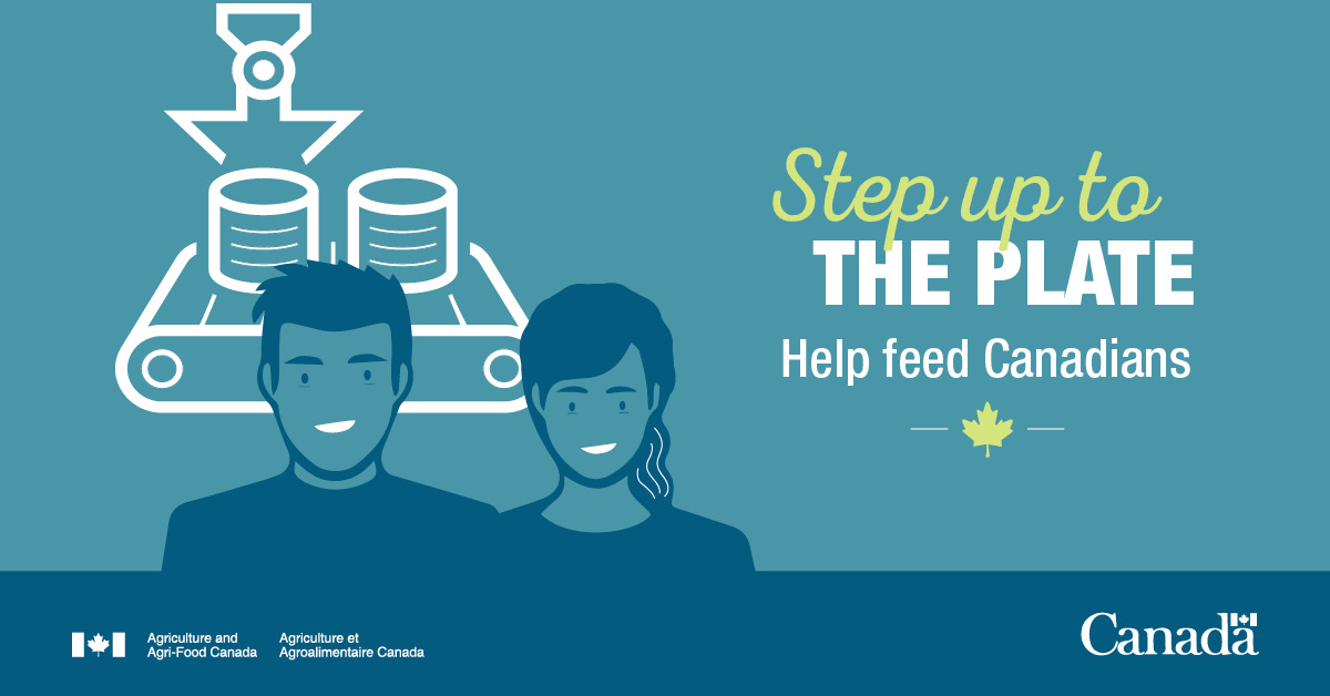 AAFC_Canada's tweet photo. Food is an essential service. Find out how you can step up to the plate 🍽 and join our #CdnAgHeroes in providing healthy and affordable food for Canadians. https://t.co/fkMmwK4QcS #COVID19 #CdnAg #CdnFood https://t.co/qGOWlU6zYT