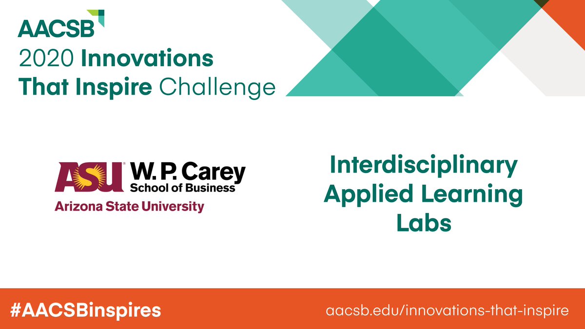 An immersive course at <a href="/WPCareySchool/">W. P. Carey School of Business</a> pairs MBA &amp; non-business graduate students w/ local organizations to solve real-world problems in fields such as biomedical engineering, mechanical engineering, social work, &amp; public school financing. #AACSBinspires

🔗aacsb.edu/about/advocacy…