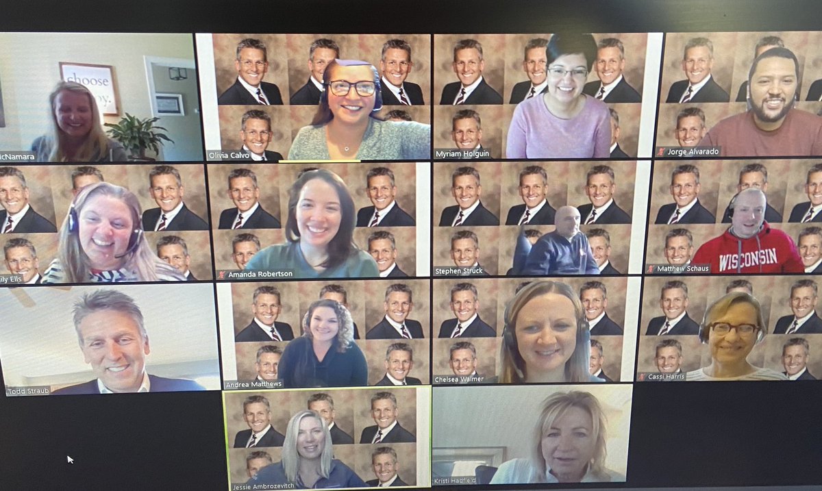 Oly1002's tweet photo. @ToddStraub1 fan club 😎 #SalesTA #iWork4Amfam #ZoomMeetings #TeamAwesome https://t.co/YZxPYJOIz1