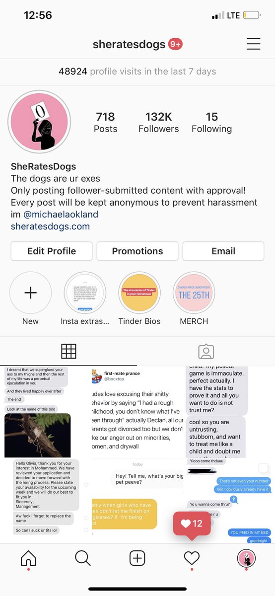 SheRatesDogs's tweet photo. Hi I’m on Instagram I post different stuff there and share a lot of quote tweets and DMs on those stories if u want more stuff 🥺🥺 https://t.co/ydMPVU9Lqz https://t.co/TLR7PAu3Ii