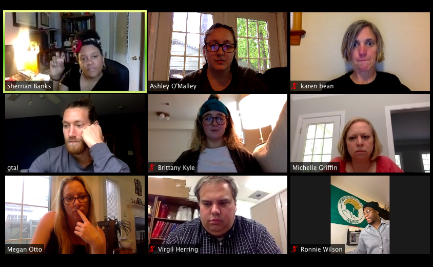 alynn_math's tweet image. First year middle school teachers sharing with each digital learning opportunities and self-care tasks! #NTIHCS