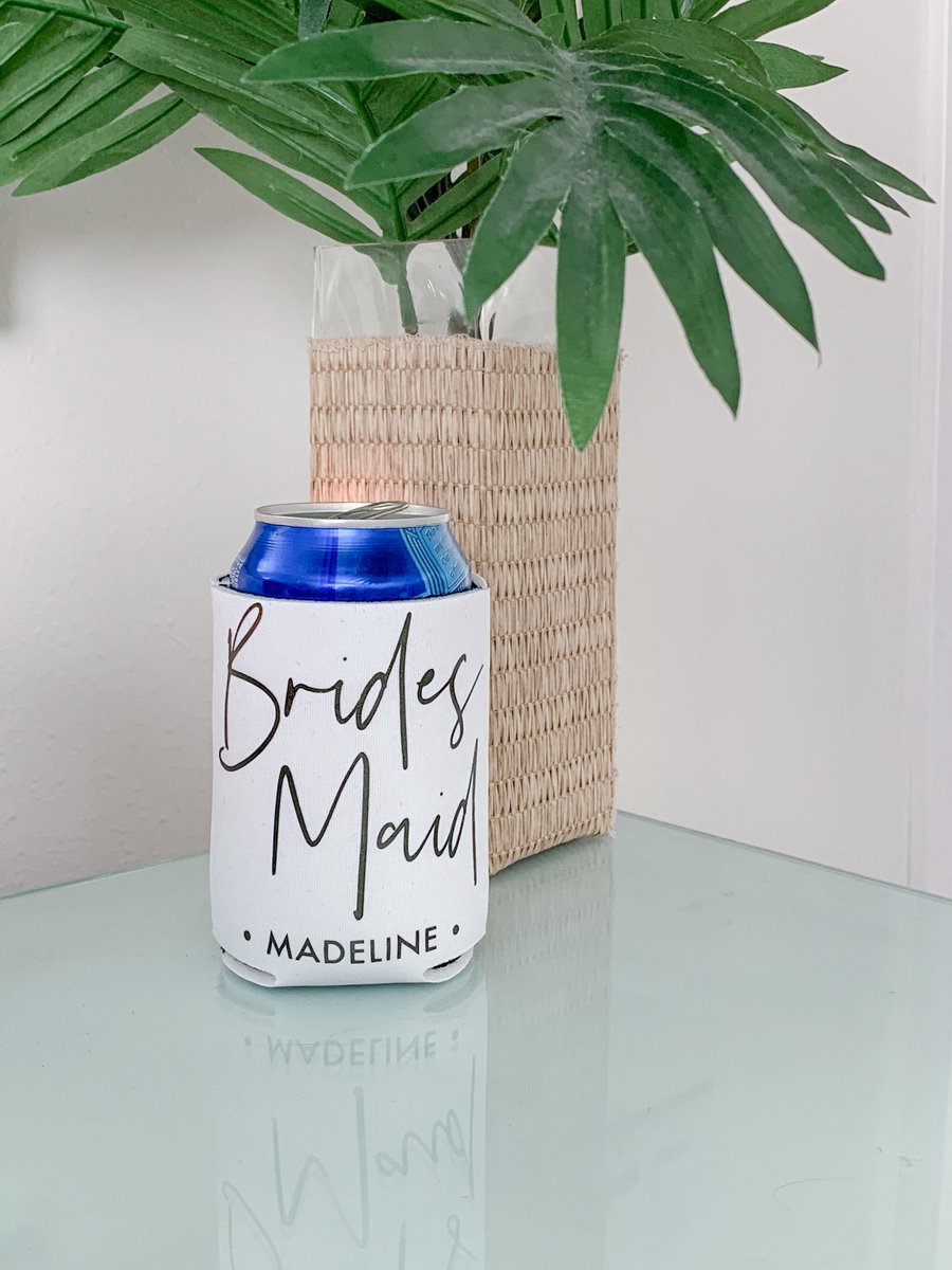 Excited to share the latest addition to my #etsy shop: Bridesmaid Bridal Party Gift - Custom Can Cooler Coozie etsy.me/2VpfAcw #bridesmaid #maidofhonor #bridalparty #wedding #weddingparty #gifts #customcancoolers #cancoolers #koozies