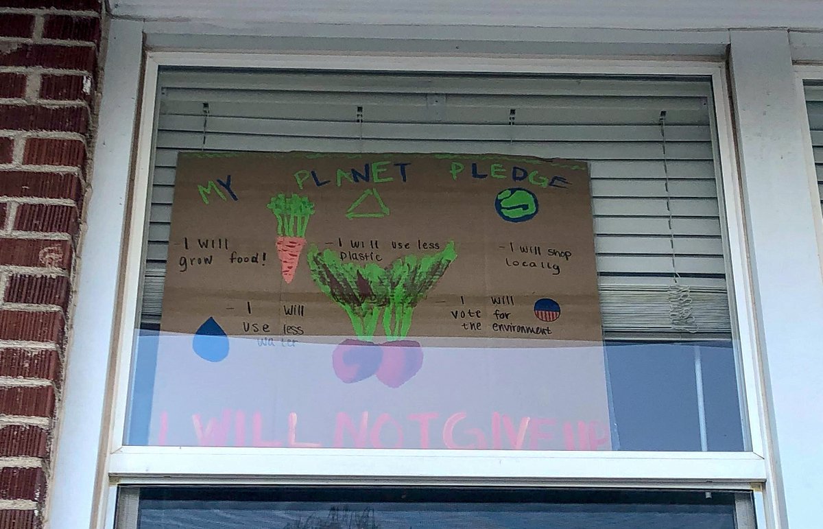 Earth Day is tomorrow, but we're thinking about it all year!  We also know our work will never be done, and we can all pledge to do more. Our Youth Educator is leading our charge! She pledges to grow food and shop locally. What pledges do you have for the year ahead?