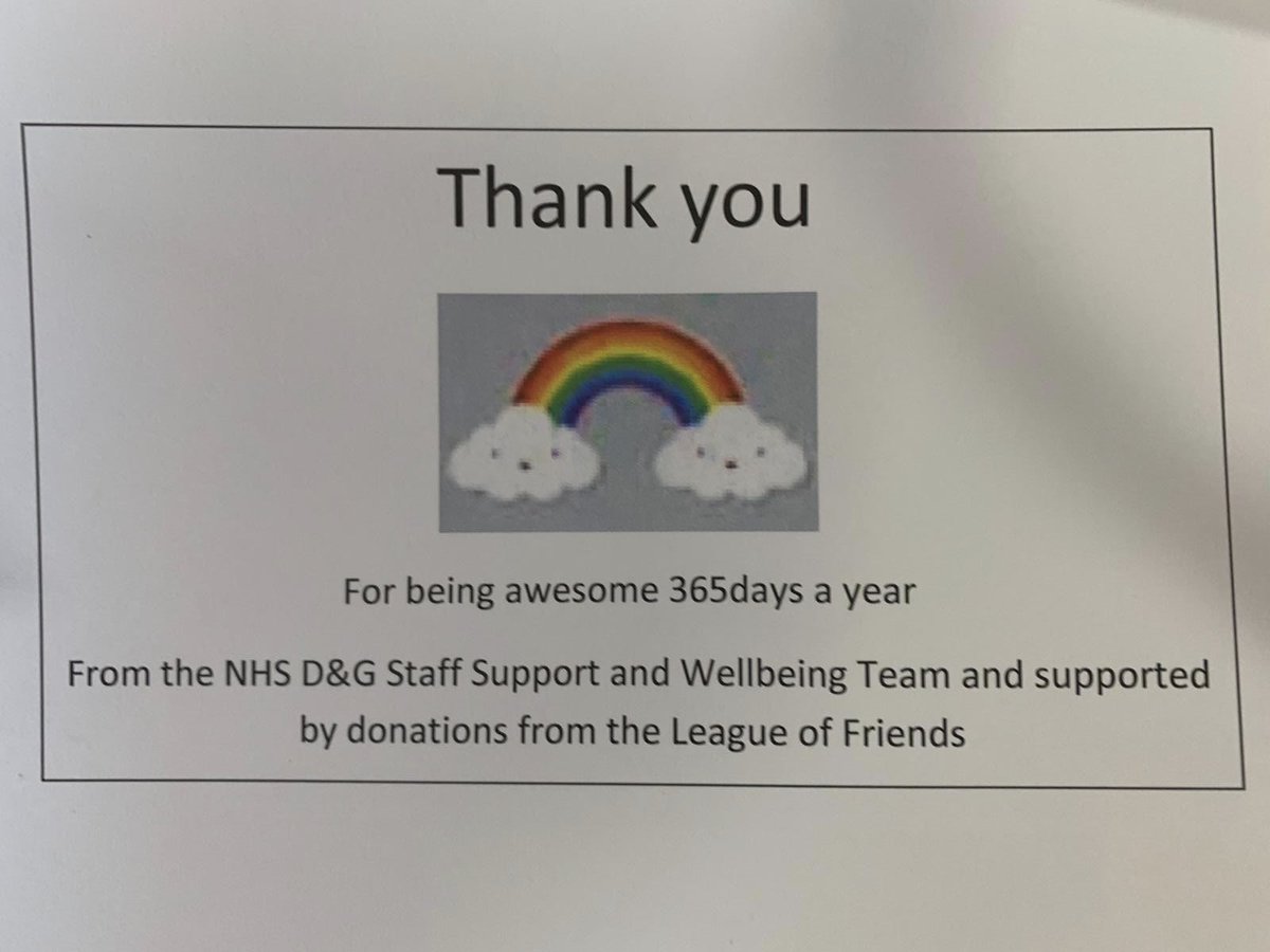 DanQLstars's tweet photo. Big thanks to League of Friends DG for our staff parcels. Much appreciated. #keepmotivated #teamwork #STARSDG #onthefrontline @morel_natalie  @wbarron19 https://t.co/7dne1w4nno