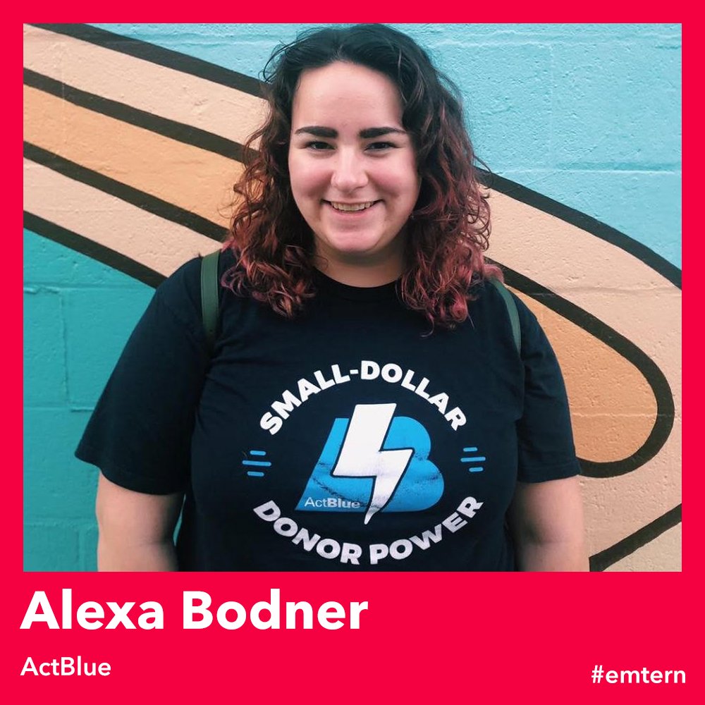 ECCareerDev's tweet image. It's not everyday that you can call yourself a #emtern during a pandemic. We caught up with interns Alexa Bodner '21 (ActBlue) and Zachary Swasta '20 (Arlington Community Media) to hear more about their experience and what info they have to share: bit.ly/34S41xs