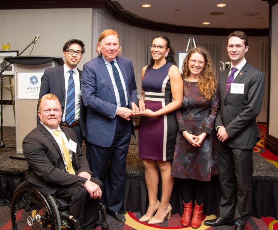 BBRyder's tweet photo. Happy to receive this in the mail, thanks to #WilsonMoot organizers @BlakesLaw Congrats again to the @OsgoodeNews team: @JeffAdamsmania (5th place oralist), @HeatherFregeau3 (3rd place oralist), @dheppenstall, Yuen Shek and Brittany Town.
Photo with @SCC_eng Justice Malcolm Rowe https://t.co/cpB20lx08X