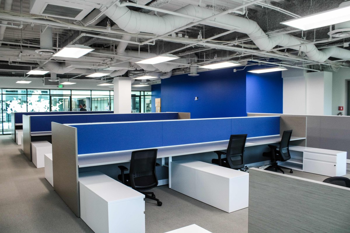 bcfurn's tweet photo. Relocation + renovation are our specialties. We have the ability to tackle any size move + our project manager will work closely with you to ensure a smooth transition for your company. Check out these before and after shots of a previous job of ours! #bcofficeinteriors #office https://t.co/REXrgOtALD