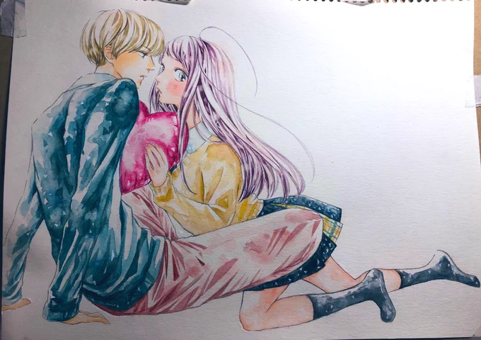 麦歩ちゃん(@izumi_mugiho )からバトンいただきました…!
ありがとう〜!☺️✨

フォルダに残ってなさすぎて載せる絵が全然なかったごめんなさい?
なので4枚目に今の途中経過を…?

1.2枚目はいつかの原画
3枚目はだいぶ前に描いた練習絵ですどうぞ!

#絵描き繋がれ 