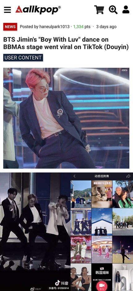  #JIMIN ARTICLE [220420] - 4Naver  + Non NaverJimin's visual in BTS comeback photo wall14  http://thetravelnews.co.kr/04/285093/ Filter ranked #1 on Amazon for 3 days consecutively15  http://thetravelnews.co.kr/04/285158/ Jimin's dance challenge went viral in Douyin16  http://www.insightkorea.co.kr/news/articleView.html?idxno=79297