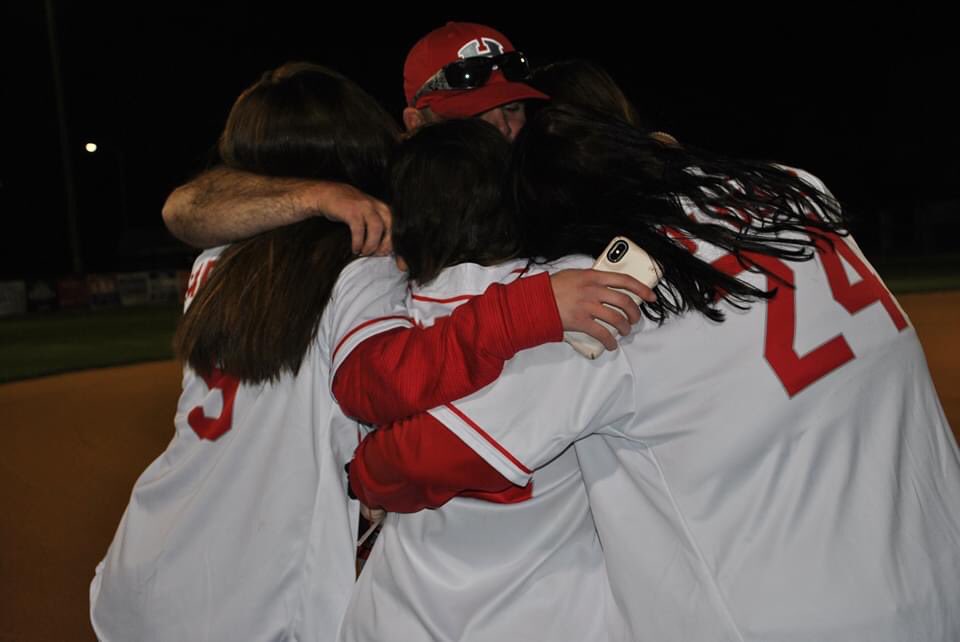 HHScoachB's tweet photo. Tonight was supposed to be their Senior night!! Thanks for the memories #9 #12 #24 #44! #BRAK #CODERED https://t.co/EeR3CN2Osb