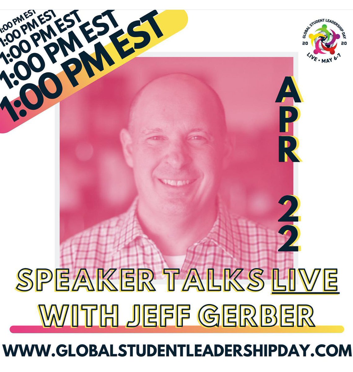 jeffgpresents's tweet photo. Pop over to @gsls2020 Instagram Live tmrw at 1 pm! Excited to talk with #gsld host @ylccstu about student leadership, teaching in today's circumstances, the upcoming 2 day free Global Student Leadership Day, and more! #leadership #relationships #BeLONG https://t.co/DoIBPKBJlz