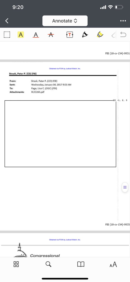 In it, Strzok sends an entire legal paper on the Logan Act - January 4, 2017 - to Lisa Page. Starts on page 101. Email is completely redacted but may be of interest in the  @GenFlynn case. Cc:  @SidneyPowell1  @GoJackFlynn  @BarbaraRedgate  @JosephJFlynn1  @Techno_Fog  @molmccann