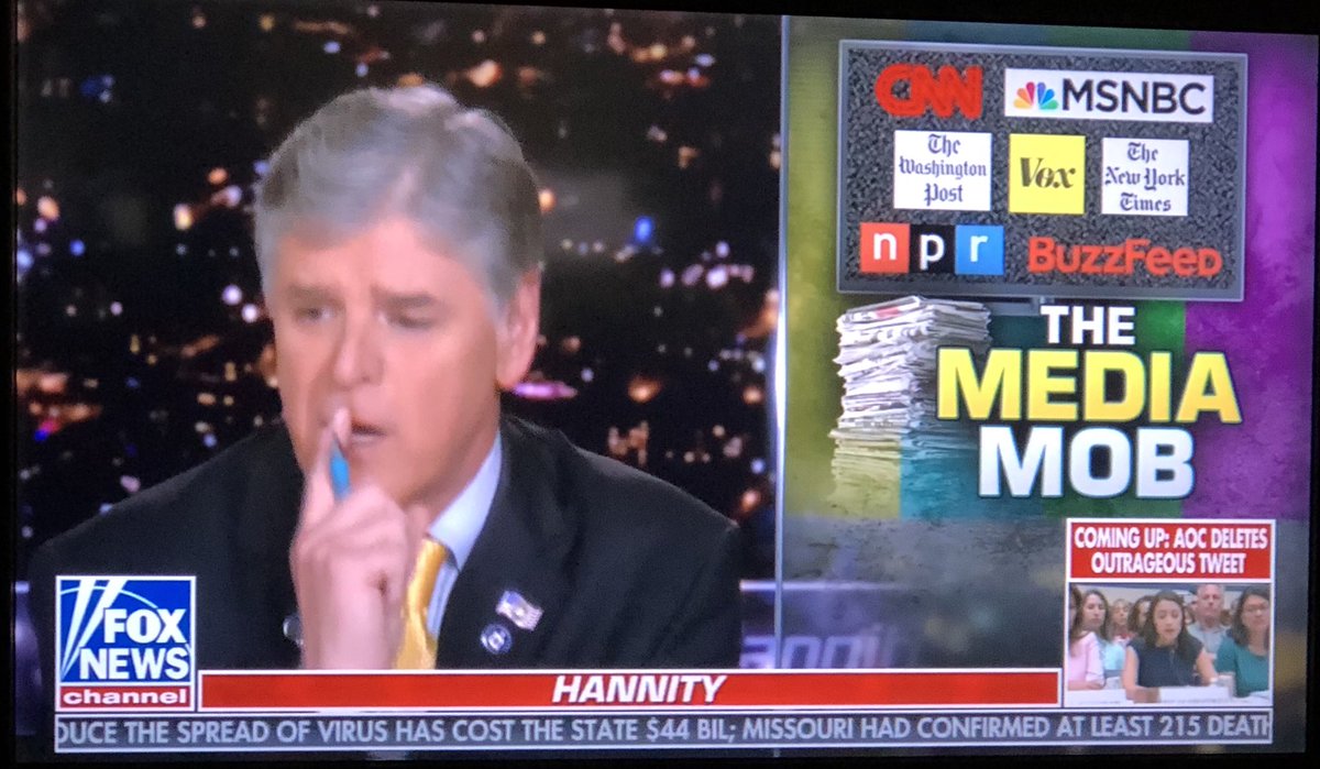 BayStateTickets's tweet image. Does ⁦⁦⁦⁦⁦⁦⁦@seanhannity⁩ ever report any news, or does he just flail his little hands and suck Trump’s wee wee every night by repeating the same old fake news his lying master spews daily?   Rhetorical question, no need to reply.  FAUX is so embarrassing.