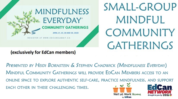 COVID-19 is creating unprecedented stress and anxiety for educators striving to serve their students during the pandemic. Join us April 23rd, 12:30pm (EST) to explore strategies to develop self-care, build resilience and connect.
Register: 
bit.ly/3eEdWv7