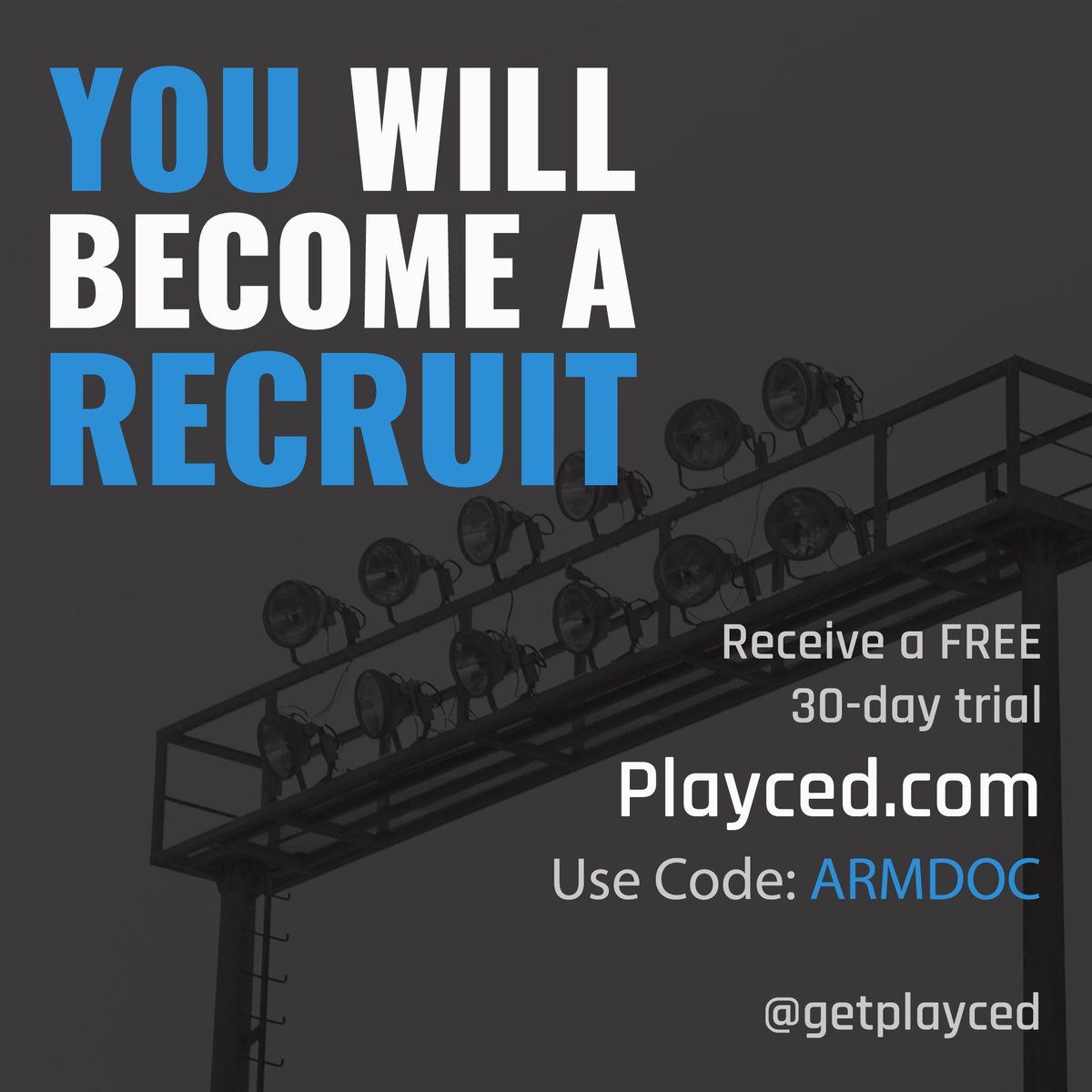 TheARMDoc2's tweet photo. With spring seasons shut down & potential of summer not happening. HOW is the recruiting process treating you? If you are like most this has become more chaotic and added greater unknowns.
If you need help I recommend @GetPlayced to get you the info you need.
#Plan2Play https://t.co/9voZZL8VlN