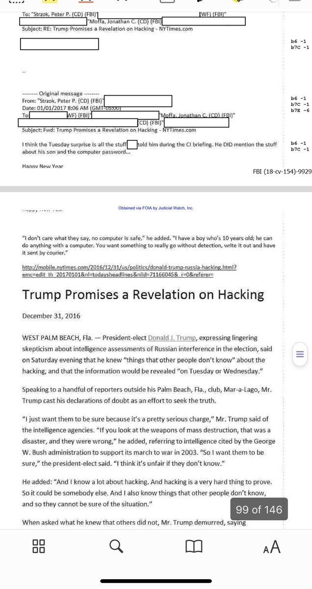 This is one of the more fruitful productions they’ve gotten of late. Just posting again to show you - the CI briefing - you know the one - they were peppering him with things they’d hope he would leak.