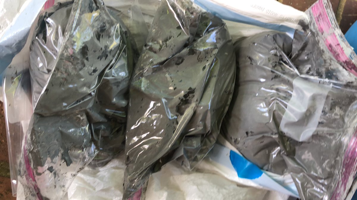 ChipEmily's tweet photo. You might be an art teacher if you process  leftover student, dried  out clay on your front porch. Looking forward to next year https://t.co/ADVCR49Pc9