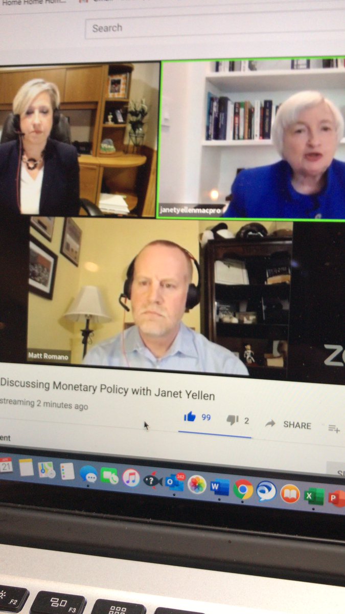 bacronan's tweet image. Janet Yellen Live now #APMasterClass #economics