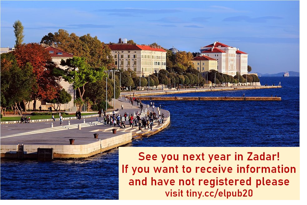 Till #ElPub2021 in Zadar!