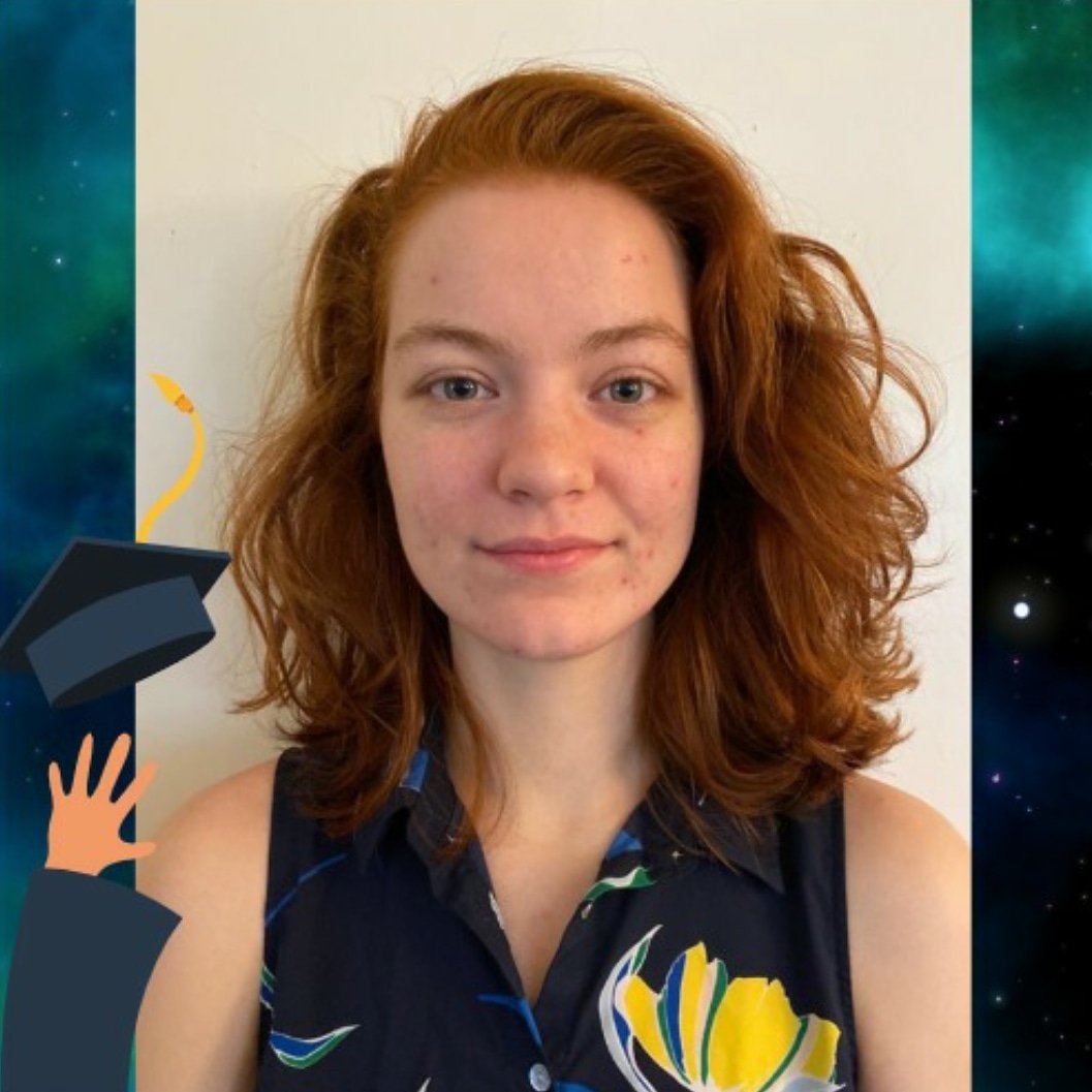 sps_fau's tweet photo. 🎓Eleanor Stuart completed her physics courses this semester and will be officially graduating in the summer. Eleanor accepted a post-bachelor position with Max Planck in Jupiter, FL.🎓
Eleanor was involved in research of RR Lyrae Variable Stars with Dean Ata Sarajedini.
#physics https://t.co/dBxwlK0sf0