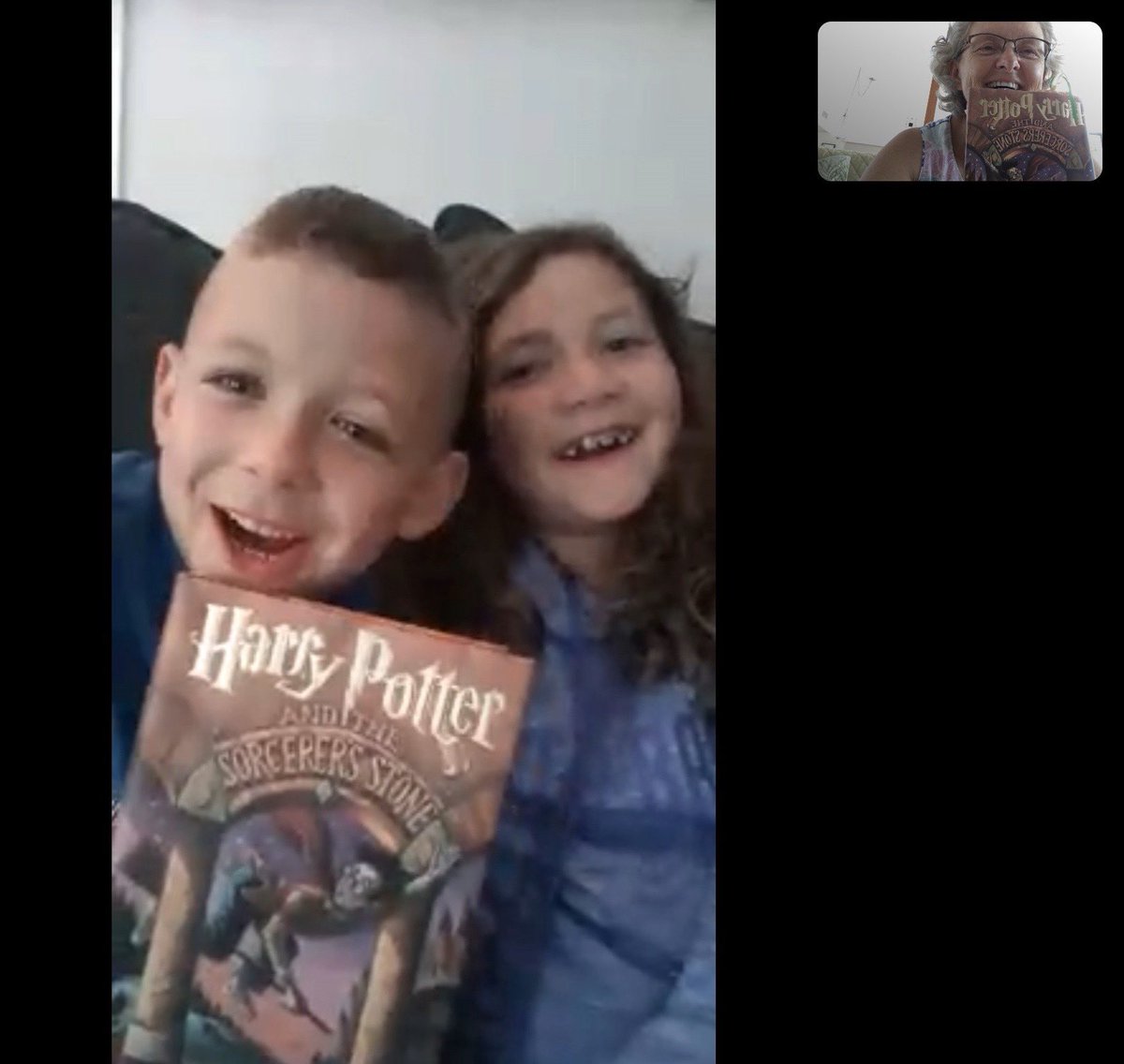 Grandma in FL is our reading buddy!  We read Harry Potter together almost everyday.  It keeps us connected and helps mom &amp; dad get work done too!  <a href="/CrystalMwc/">Crystal Watt</a> <a href="/MrsEdwardsReads/">Melissa Edwards</a> #AshlandSOAR