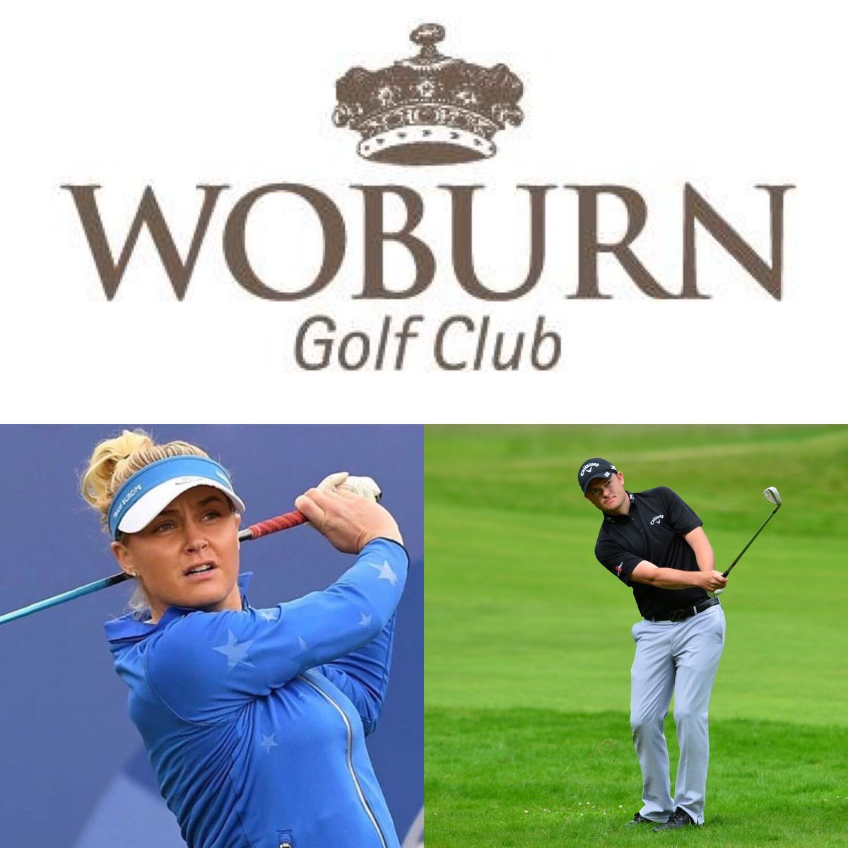 Really big thanks to European tour golfers @GaryBoyd86 and @HullCharley playing with two guests at the amazing @WoburnGC !! Retweet please