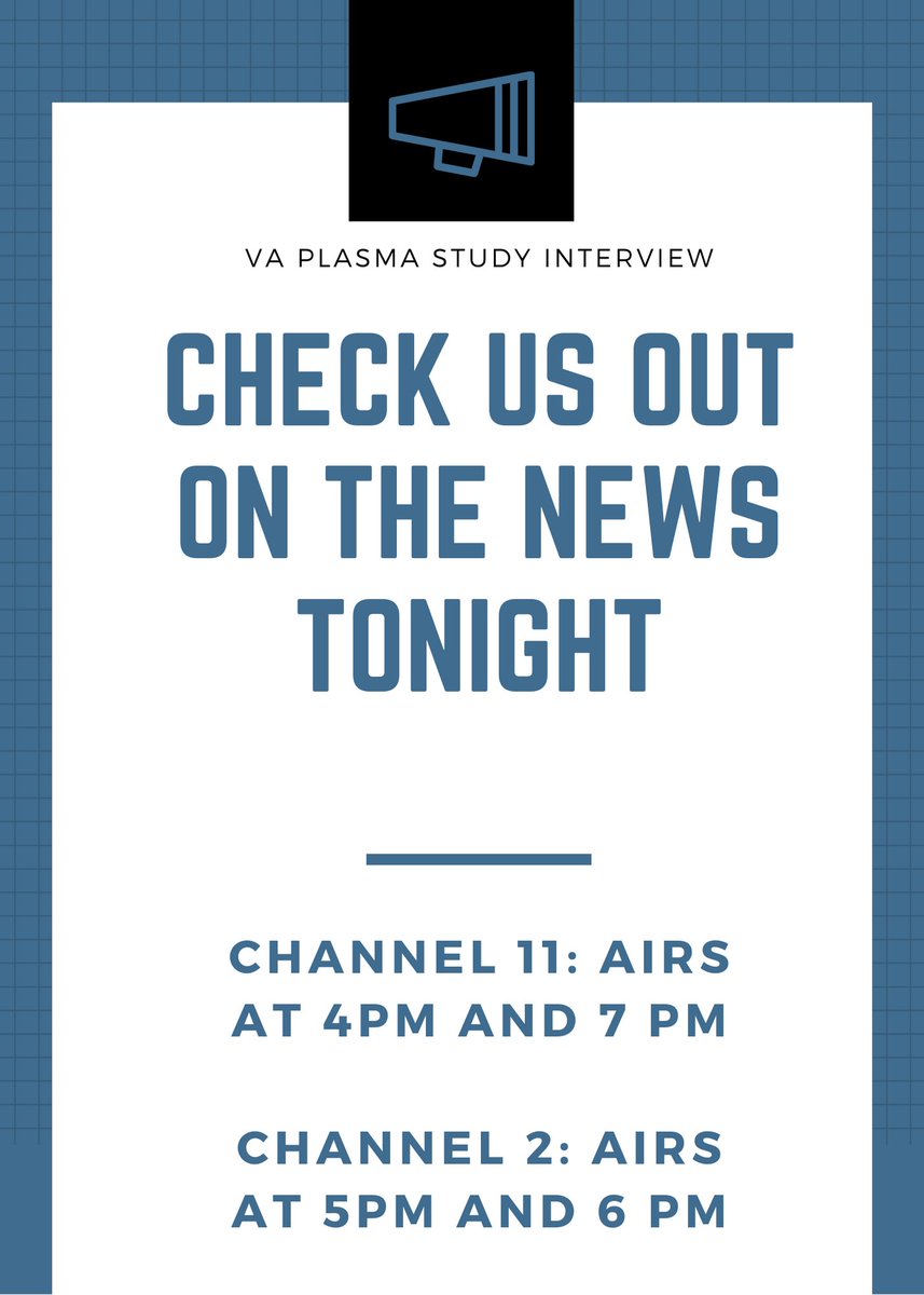 VREFSTL's tweet image. #Covid19 #coronavirus #convalescentplasma
#Research #Veteranresearch 
@VAResearch @VASTLResearch @STLOUISVA