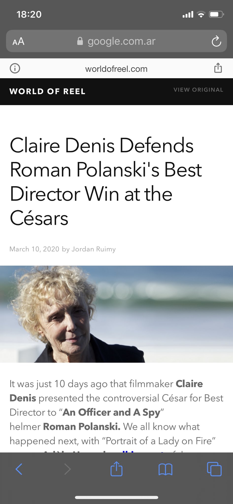 Happy birthday claire denis! 