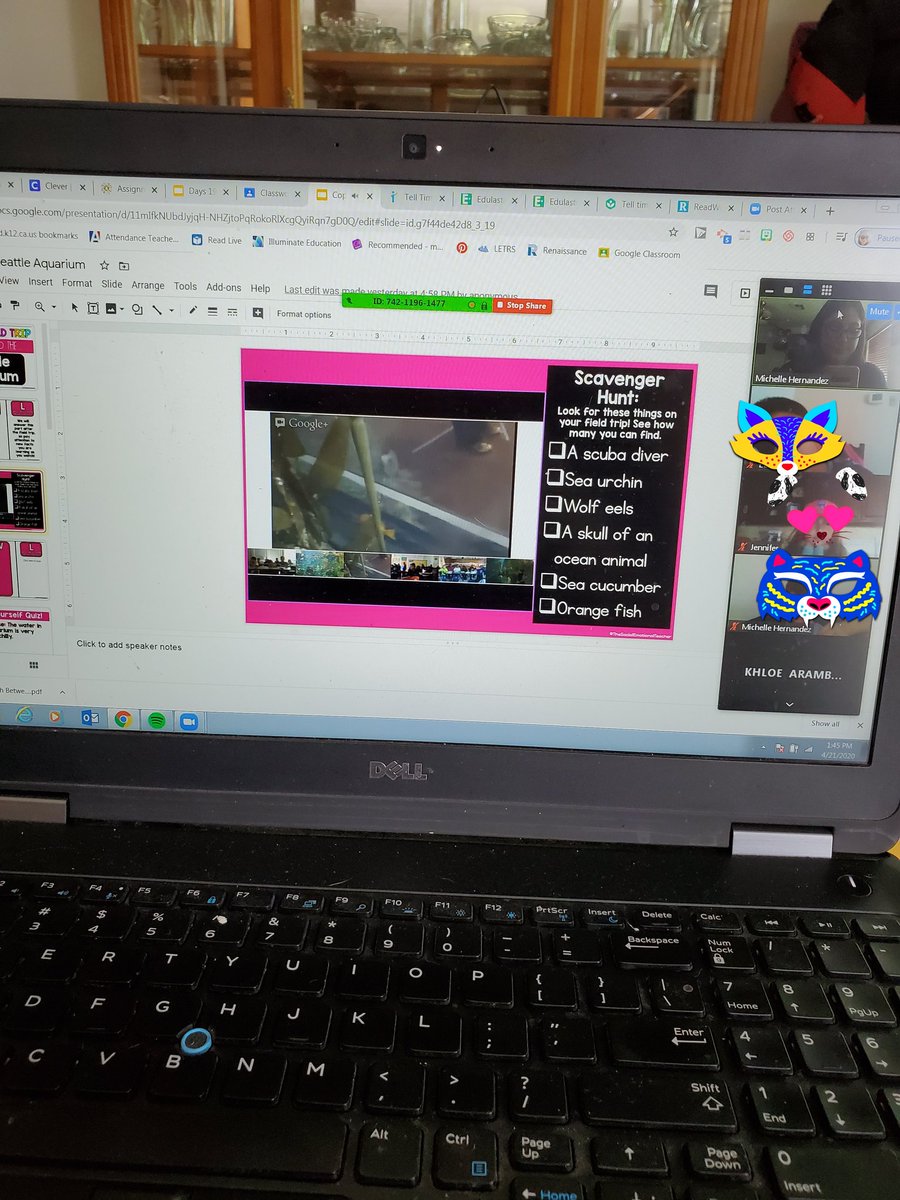 My <a href="/Horizon_Jaguars/">Horizon Elementary School</a> Ss had a blast on their 1st virtual field trip to the Seattle Aquarium. We were even back before dinner! 🤣  #hesjaguarpride #MUSDconnectingkids <a href="/Mr_Brian_Bell/">Brian Bell</a> <a href="/amgarciamcfarl1/">amgarcia@mcfarland.k12.ca.us</a> @SAaronResendez
