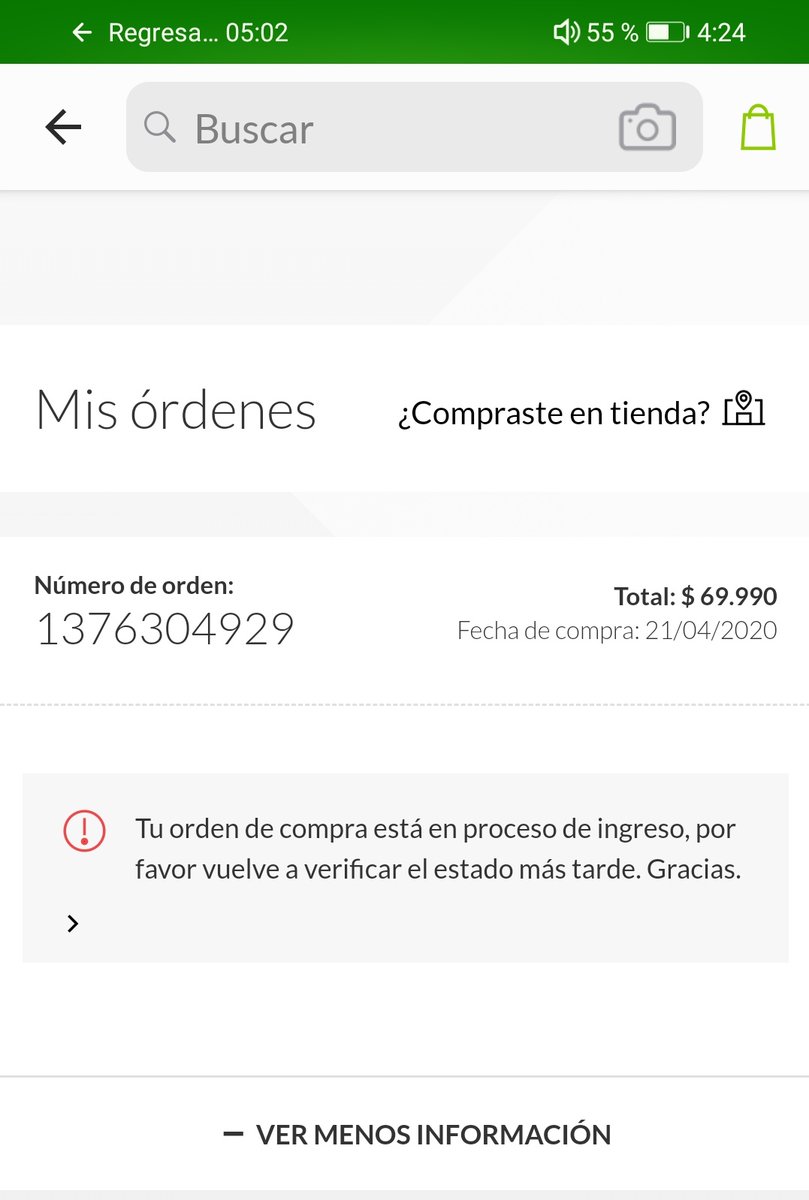 TaitiReMe's tweet photo. @Falabella_co señores como así que la orden no existe pero si descuentan el dinero? Su famosa Paula me dice que los llame y llevo 25 min en linea y nadie contesta https://t.co/R4yO5oA9DH