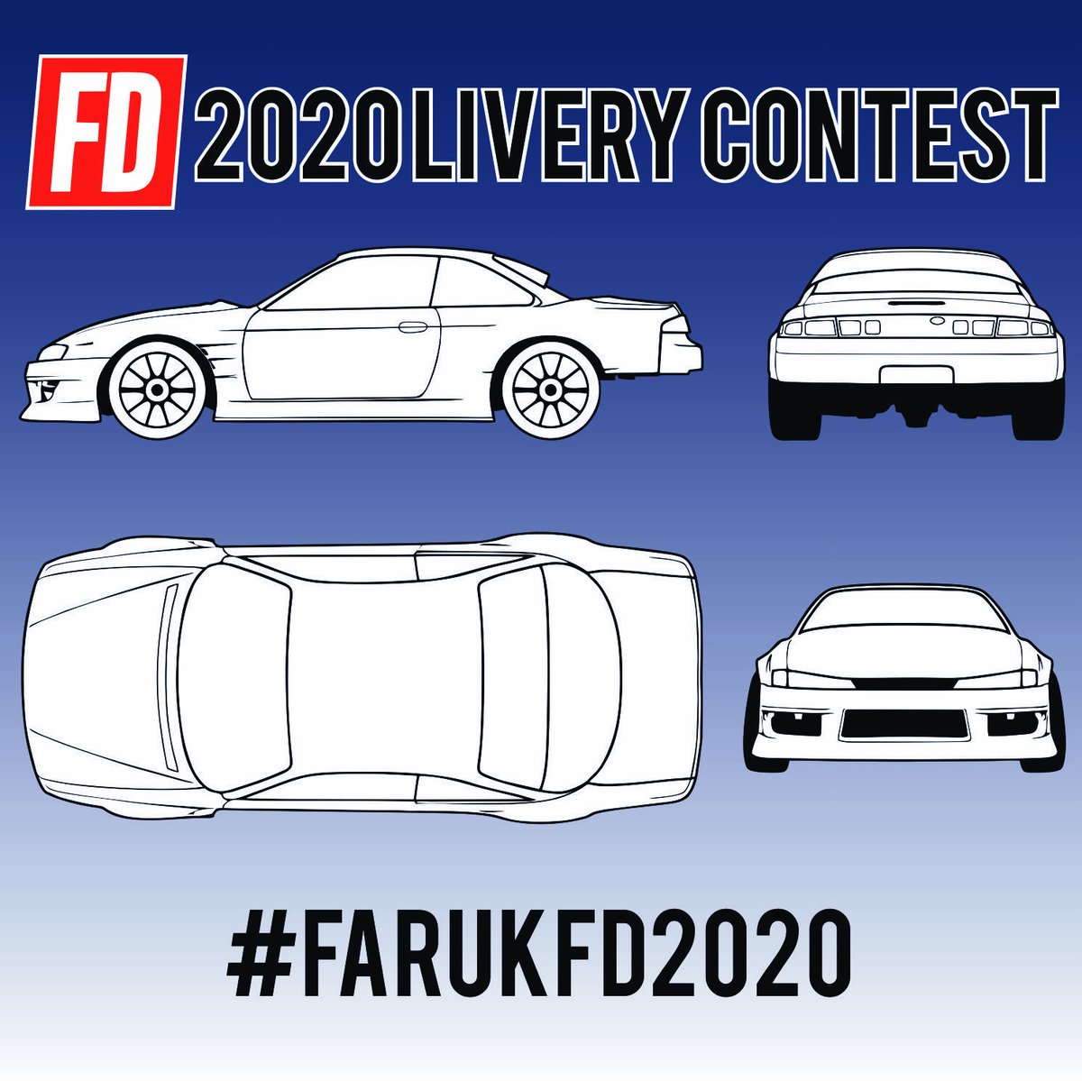 .@FarukmKugay will be returning to the #FormulaDRIFT Pro Championship this year and will be running a livery design contest to wrap his iconic 1997 Nissan S14 known as Razetil.

Enter here: bit.ly/3bupwXA

#FormulaDRIFT #FormulaD
