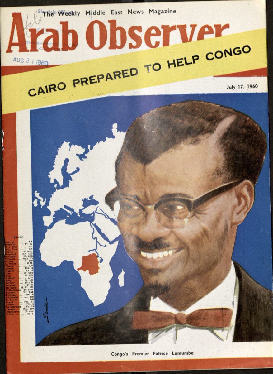 This is one of my favorite covers from the Arab Observer , and I think gets at how much of an impact the Congo crisis had in Cairo pretty much from the outset in the summer of 1960 (Nasser was even criticized over his focus on Congo in the fall)