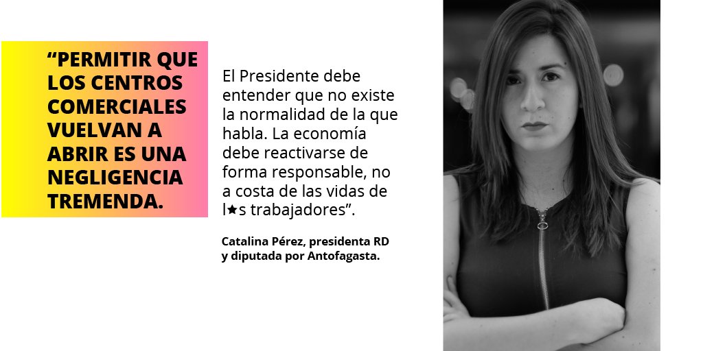 RDemocratica's tweet photo. #NoHayNormalidad | Junto a sindicatos de trabajadores presentamos un recurso de protección contra el llamado del Gobierno al retorno presencial de funcionarios públicos y reapertura de comercios; no existe #NuevaNormalidad con la salud en juego.
Más info👉 https://t.co/RdgMwiuHFk https://t.co/JjcSjebCxD