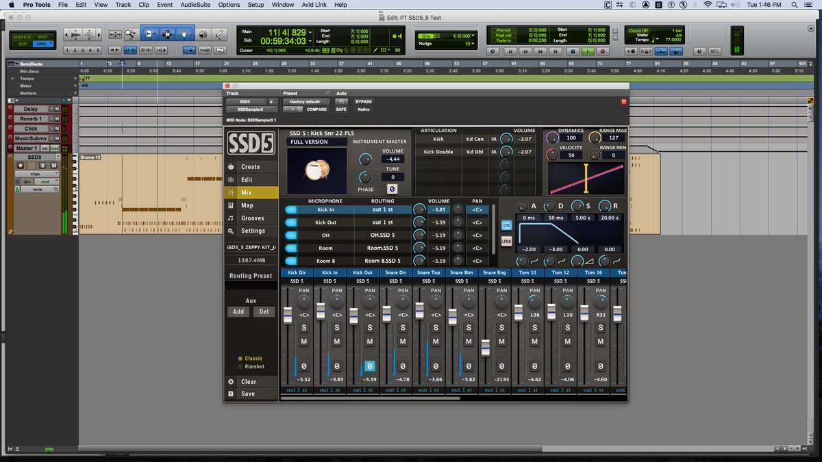 GetAPMusic's tweet image. Checking out the latest update to Steven Slate Drums #plugin, #SSD v5.5. The snazzy user interfaces updates look great and the new #drum kits sound excellent!! @SlateProAudio #drums #drumkit #samples