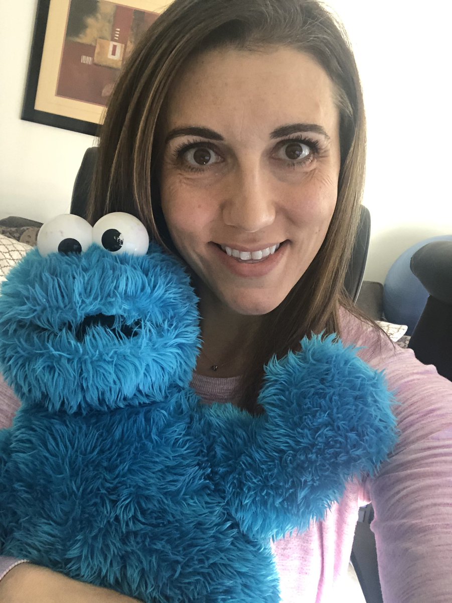 JenAdamsEDU's tweet photo. Don’t worry, @IsaacFoxSchool, I brought my stuffed animal to Zoom with @LittellPaula’s 5th grade class this morning! Who doesn’t love Cookie Monster?! Happy #VirtualSchoolSpiritWeek! #IFFoxes #IFLearns #d95values #eLearning #wegotthis https://t.co/na8mNwRJ5Q