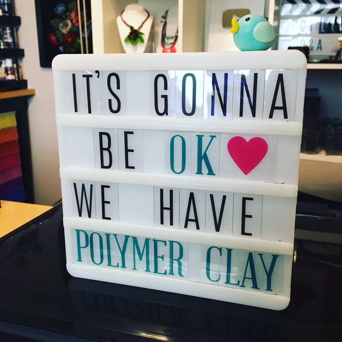 PolymerClayTips's tweet photo. It’s Gonna Be OK ❤️
We have Polymer Clay! 
We’re better when we focus on what is good in our lives. Our families. Our health. Our art. These are the important things that make us beautiful and strong and capable of making it through hard situations. #polymerclay #QuarantineLife https://t.co/WFIyLHdgBE