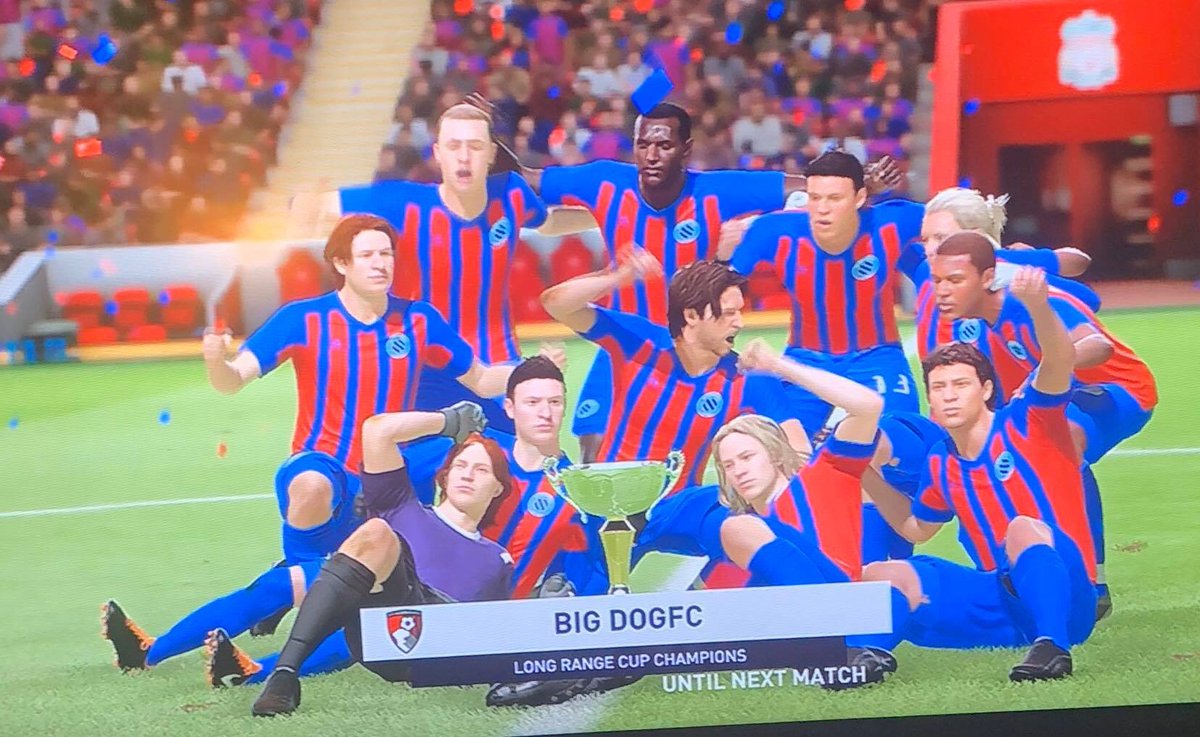 BigDogFC1's tweet photo. THERE IT IS FOLKS. ITS OUR NIGHT. BIG DOG FC ARE LONG RANGE CUP CHAMPIONS. EXTRAORDINARY https://t.co/DY6MP2Zhh6