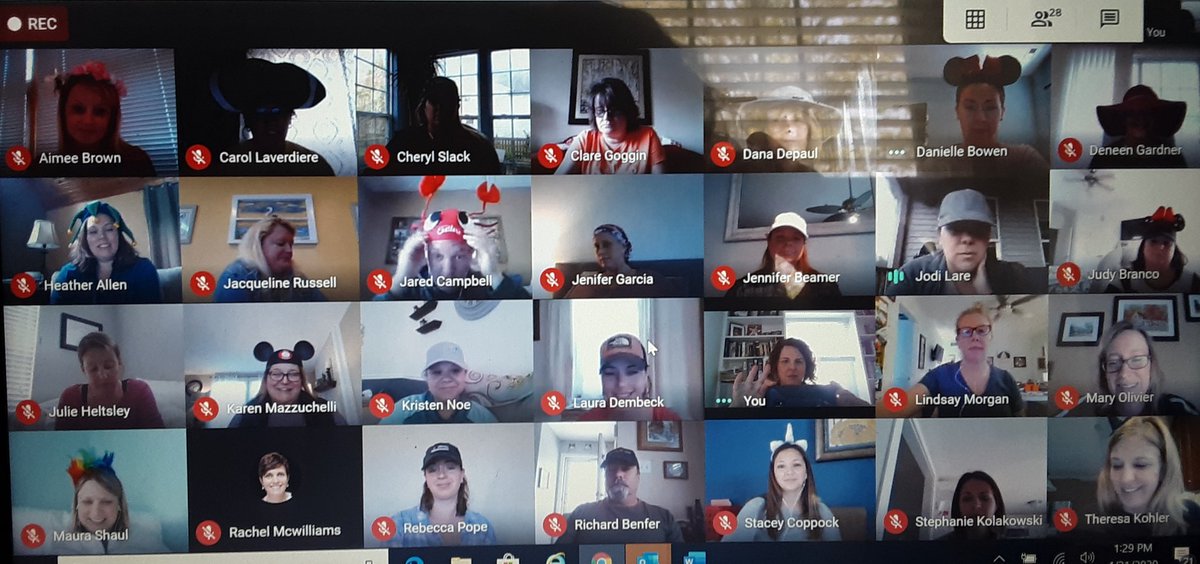 Here's the story...elementary RSAs collaborating, with fun hats