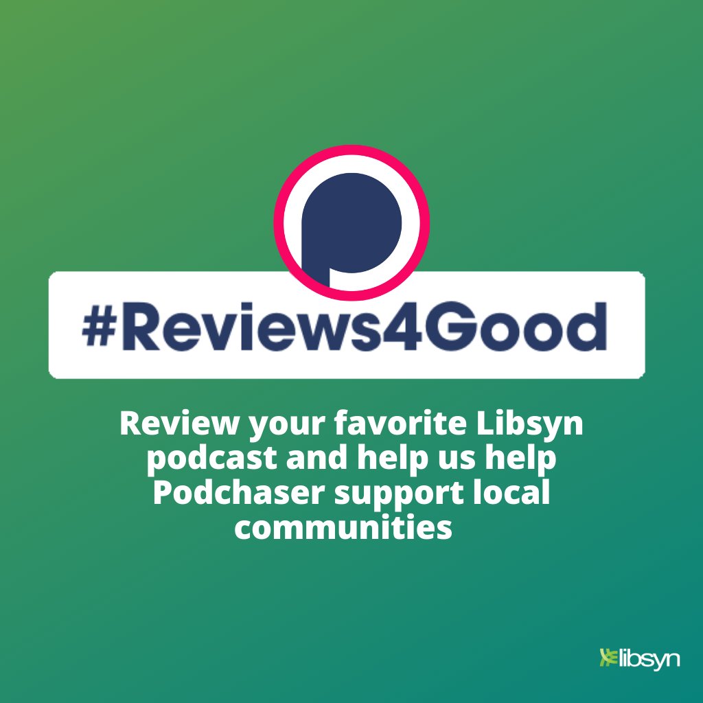 Review a podcast for GOOD today! When you leave a review for any Libsyn hosted podcast on <a href="/Podchaser/">Podchaser</a> we will donate .25 cents up to $1500.

All funds raised will be donated to Meals on Wheels ❤️

Learn more here!!! 👇🏽

blog.libsyn.com/2020/04/15/pod…

#Reviews4Good