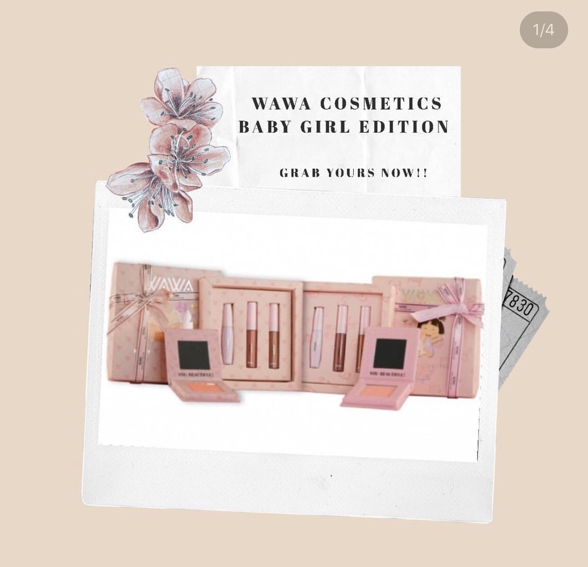  WAWA COSMETIC ; BABY GIRL EDITION RM59 ONLY! 2 set berbeza :-  Hayla  Sofyya p/s : Birthday kesayangan dah dekat tapi tak tau nak bagi hadiah apa? beli je wawa cosmetic baby girl edition ni! confirm senyum sampai telinga kesayangan tu nanti 